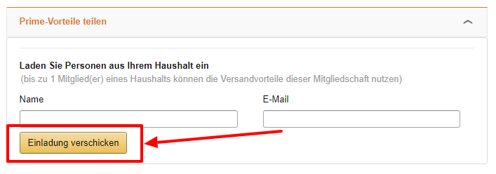 Sie teilen die Vorteile von Amazon Prime nicht mehr