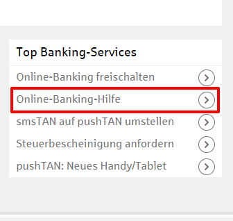 Online-Banking-Unterstützung der Sparkasse