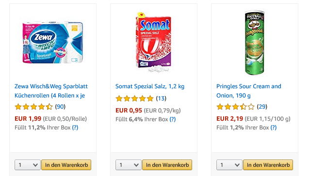 Amazon Schließfächer.