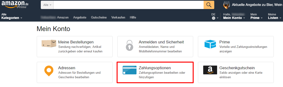 Altersüberprüfung der Zahlungsmöglichkeiten