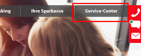 Klicken Sie auf Service-Center