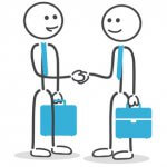 Vereinbarung: Käufer und Verkäufer vereinbaren Ratenzahlung