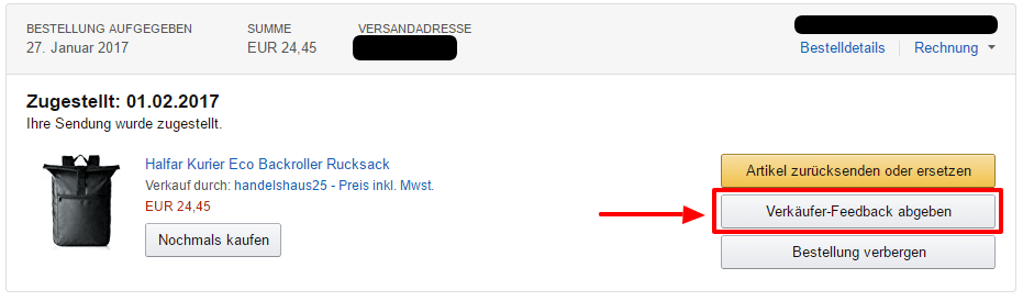 33-1 Amazon-Verkäuferbewertungen