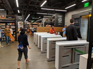 Amazon Go Market Abschlussbereich