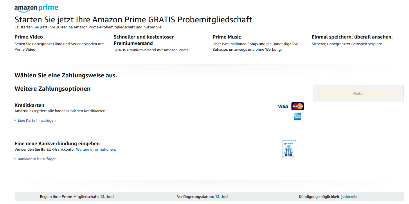 Versuchen Sie es mit Amazon Prime.