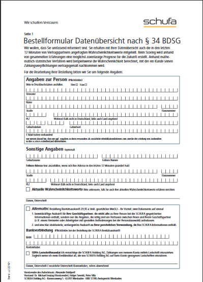 Formular-Schufa-Daten-Informationen